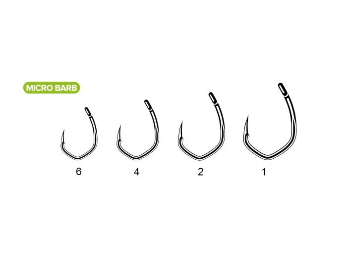 Carp Spirit - V-Curve Xstrong Micro Barbed 2 Carp Spirit - V-Curve Xstrong Micro Barbed - Afbeelding 2