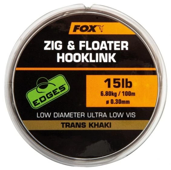 Fox - Zig And Floater Hooklink Trans Khaki 1 Fox - Zig And Floater Hooklink Trans Khaki