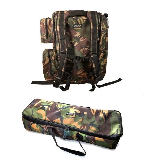 Cult Tackle - DPM Deluxe Boat Ruckall + DPM Inner Bait Boat Bag 1 Cult Tackle - DPM Deluxe Boat Ruckall + DPM Inner Bait Boat Bag