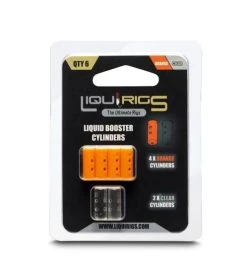 LiquiRigs - Liquid Booster Cylinders -Wilde Visserij Winkel liquid booster cylinder orange clear