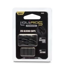 LiquiRigs - Liquid Zig Aligner Caps -Wilde Visserij Winkel liquid zig aligner cap black