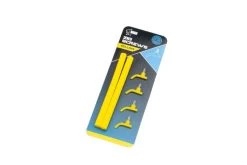 Nash - Zig Screws + Foam Sticks -Wilde Visserij Winkel zig screws yellow